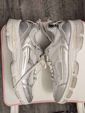 Guess Silver and White Women's Sneakers